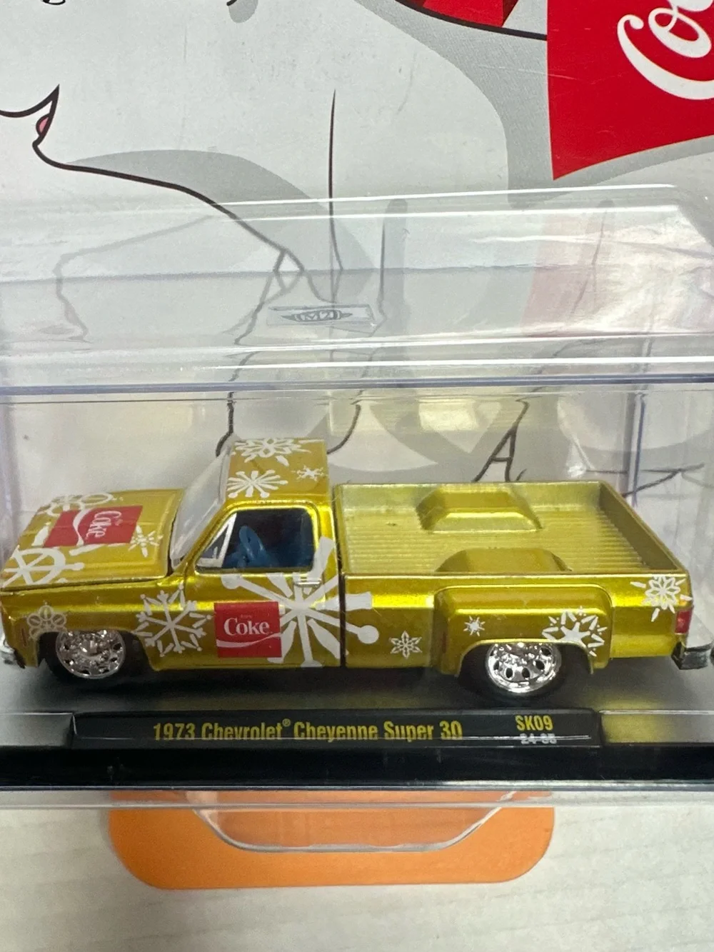 Coca Cola Gold 1973 Chevrolet Cheyenne Super 30 Die-Cast Toy Truck
